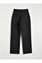 Black Women's Trousers with Belt - 3