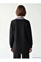Black Shirt Collar Plaid Women's Sweatshirt Tunic - 2