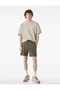 Seam Detail Pocketed Drawstring Waist Shorts