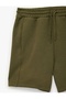 Seam Detail Pocketed Drawstring Waist Shorts - 5