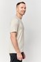 Men Sportswear Fit Short Sleeve Outdoor T-Shirt, Beige - 3