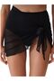 Knitted Ruffled Beach Mini Pareo Asypr0013 - 3