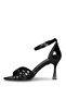 233 Mg Black Heeled Women's Shoes - 4
