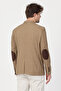 Drs Pieros Men's Mustard Cotton Blend Slim Fit Four-Season Blazer Jacket with Suede Elbows