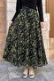 Green Yoryo Suit with Patterned Skirt - 2