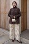 Ruffle Sleeve Bitter Brown Shirt - 4