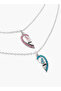 Butterfly BFF Pendant Necklace with Lobster Clasp Closure - Set of 2 - 4