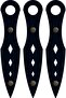 Wooden Samurai Set 4 Pieces, Shield + Katana Sword + Ninja Star Kohga + Throwing Knife Kunai, Black - 6