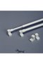 40 - 60 Cm Adjustable Brizing Rod, 2 Aluminum Curtain Pipes, 4 Heads - 2