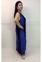 Strappy V-collar Asymmetrical Dress - 7