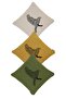 Pillow Cushion Cover Bird Embroidered Green - 4