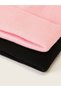 Unisex Basic Beret Set Black&pink - 2