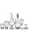 مجموعة أدوات المائدة الزجاجية المكونة من 61 قطعة من Elegance Gold، مجموعة أكواب الماء المقطوعة للديكور اليدوي - 2