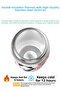 480ml New Collection Cute Animals Fancy Stainless Steel Thermos With/Without Straw Hand Strap - 4