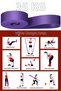 Resistance Band Rubber Band 35 kg Fitness Pilates Cross Training Band Exercise Rubber Band 35 kg - 5