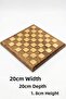 Premium Luxury Wooden Stone Chess Set Special Design Decorative Vip Gift Set 20X20 cm - 4