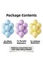 Macaron Balloon Set 20 Pieces Blue Lilac Yellow Birthday Party Decoration - 3