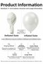 Jurassic Themed Balloon Set Yellow Gray 18 Pieces Boy's Birthday Party Decoration - 2