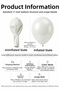 Caramel Sand White Balloon Set 17 Pieces Girls Birthday Party Decoration - 2
