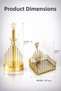 2-Piece Gold Metal Mirrored Flower Model Luxury Square Napkin Holder and Gold Metal Flower Model Luxury Towel Napkin Holder Set Kitchen Serving Tray Dowry Tableware Organizer Zenith - 2