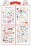 Profession Sticker Sticker 2 Doctor, Electrician, Firefighter, Captain
