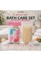 2-Piece Bath Care Set Natural Gourd Fiber Scrubber and Bath Glove Spa Set