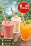 200 Pieces Bamboo Straws 9mm X 20cm Thick Smoothie Straws Natural Eco-Friendly - 4