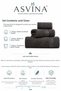 3-Piece Towel Set 30X50 - 50X90 - 70X140 cm Soft Textured High Absorbent Bathroom Face and Hand Towels - 2
