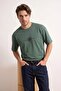Green Oversize/Wide Cut Printed 100% Cotton T-Shirt Tmnss26Ts00053 - 2