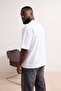 Big Size Navy Blue- Black-White 3-Pack Oversized 100% Cotton T-Shirts Tmnss26Bf00005 - 4