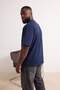 Big Size Navy Blue- Black-White 3-Pack Oversized 100% Cotton T-Shirts Tmnss26Bf00005 - 7