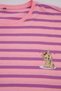 Purple-Multicolor Dog Printed Striped Knitted Large Size Pajama Set Tbbss26Ai00084 - 5