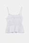 Beyaz Pilise ve Gipe Detaylı Dokuma Bluz TWOSS26BZ00687 - 4