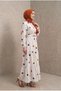 Suna Dress Orange Women's K Linen Fabric Seasonal Dress - 5