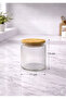 12-Piece Labeled Glass Jar Set – Striped Food Storage Container with Bamboo Vacuum Lid 12X1000 ml - 3