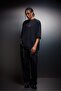 Men's Black Prelude Printed Oversized Tshirt - 5