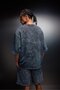 Men's Anthracite Oversized Wash Effect Basic Tshirt - 5
