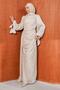 Stone Front Gathered Chiffon Evening Dress - 4