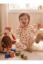 Children's Baby Set Long Sleeve Cotton Animal Patterned Top and Bottom Set - 2