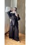 Yasmin Lace Cape Detailed Triple Voile Set, Matching with Hijab, Elegant and Stylish Combination