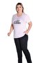 Plus Size Oversized Short Sleeve Pajama Set B78-92 - 2