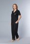 Short Sleeve Striped Woven Pajama Set 88-132 - 2