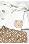 Newborn Girl Hooded 3-Piece Tracksuit Set - 3