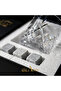 Deluxe Crystal Whiskey Glass Set & 6 Marble Whiskey Stones - 4