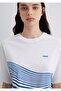 Printed White T-Shirt Crop / Short Cut 1613434-620 - 6