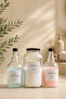Glass Detergent Jar Black Lid 3000ml-softener And Liquid Detergent Bottle Black Lid 1000ml - 3