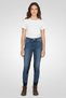 Kids Girl High Waist Belt Loops Skinny Jeans, Wash Blue