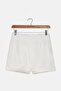 Kid Girls Solid Basic Shorts, White - 2