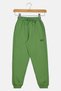 Kids Girl Sportswear Fit Outdoor Sweatpants, Green - 2