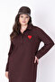 Modal Heart Embroidered Dress - 2